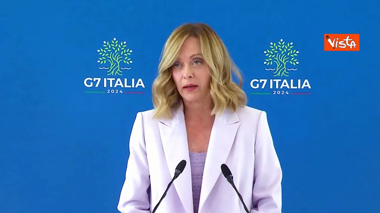 Meloni: "Un onore per me e per l'Italia presiedere questo vertice del G7"
