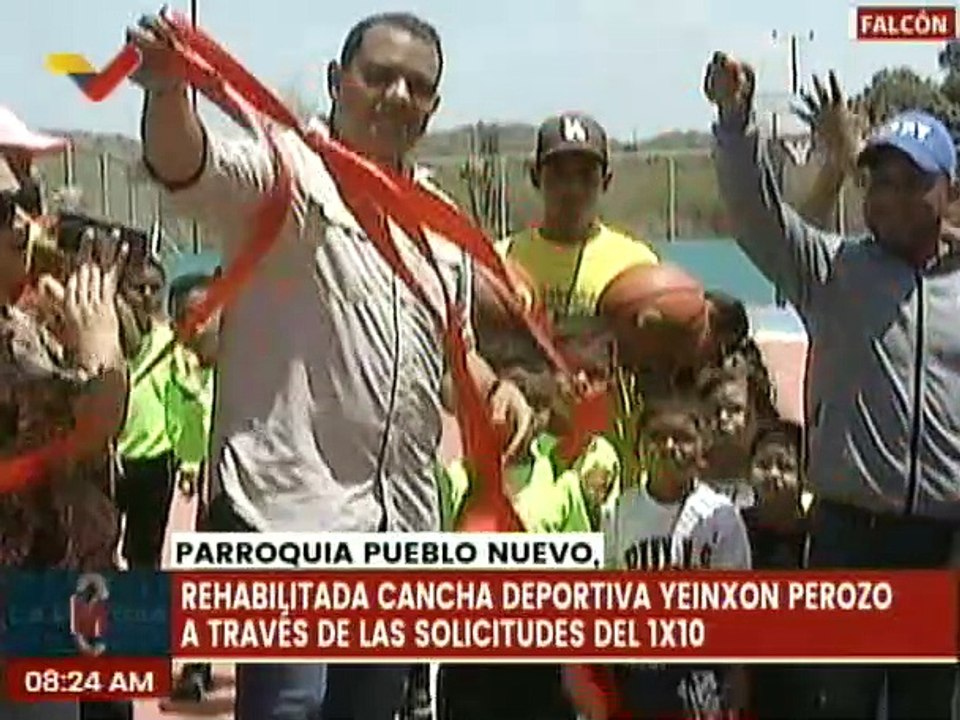 Falcón | Cancha deportiva rehabilitada gracias al 1x10 del Buen Gobierno en la pqa. Pueblo Nuevo