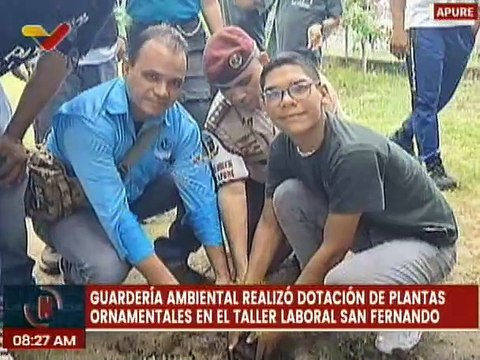 Apure | Guardería ambiental dota plantas ornamentales al taller laboral San Fernando