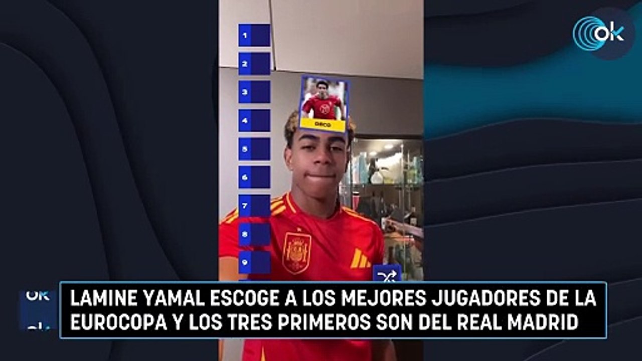 Lamine Yamal escoge a los mejores jugadores de la Eurocopa y los tres primeros son del Real Madrid