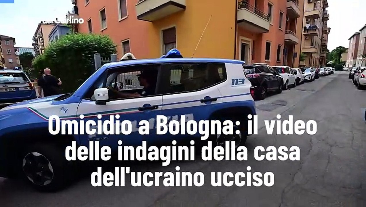 Omicidio a Bologna: il video delle indagini della casa dell'ucraino ucciso
