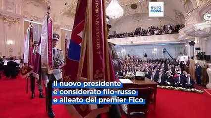 Peter Pellegrini giura come nuovo presidente della Slovacchia