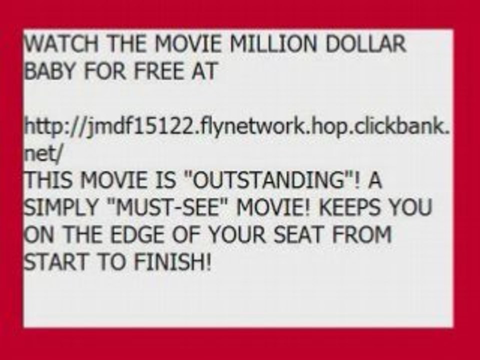 MILLION DOLLAR BABY