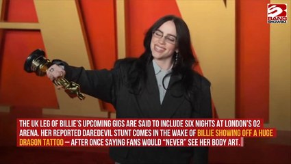 Billie Eilish secretly ‘scales O2 arena’ to celebrate chart success