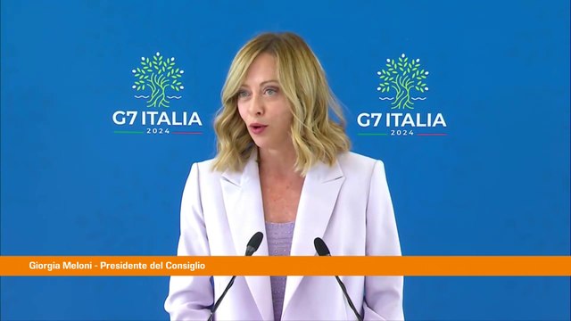 Meloni chiude il G7 Ottimo gioco di squadra, Italia all'altezza