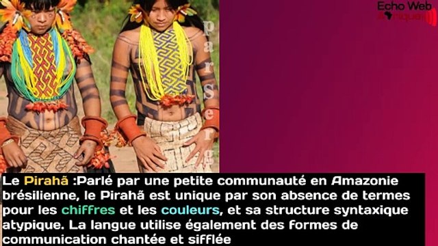 Les langues les plus improbables parlées dans le monde