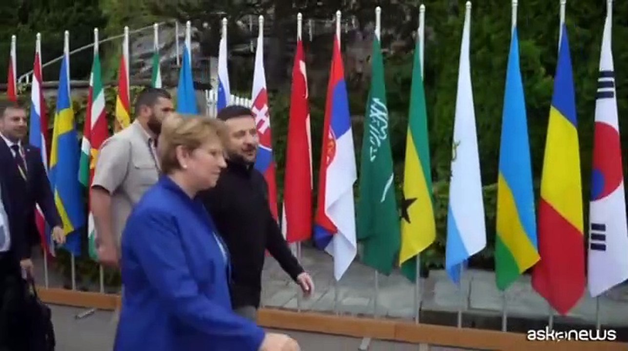 Zelensky e Viola Amherd aprono la conferenza di pace per l'Ucraina