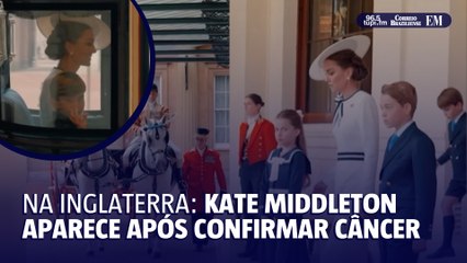 Kate Middleton aparece pela primeira vez após confirmar doença