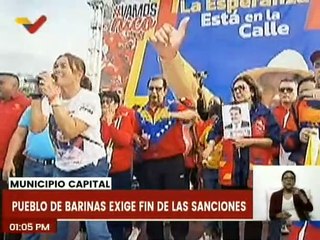 Barineses se movilizan en rechazo a las medidas coercitivas unilaterales impuestas por EE.UU.