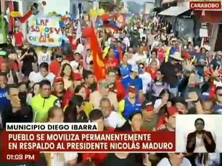 Pueblo de Carabobo sale a las calles en respaldo al presidente Nicolás Maduro