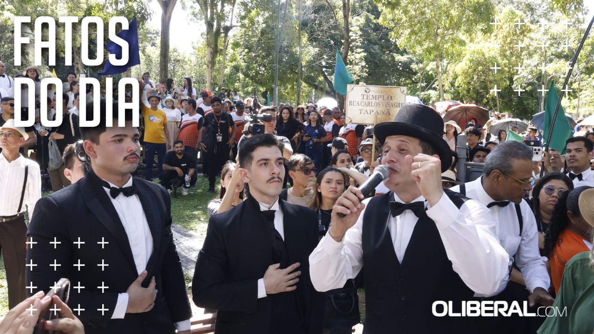 Multidão celebra reconstituição da chegada dos fundadores da Assembleia de Deus a Belém