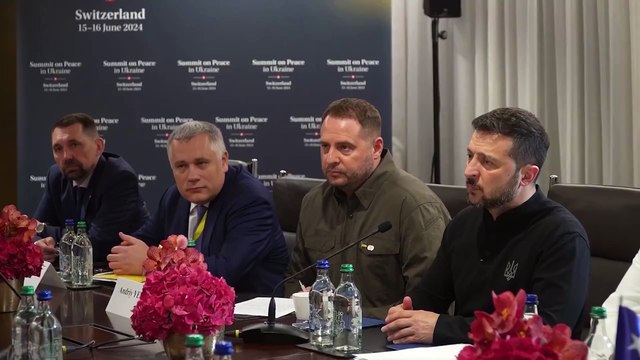 Líderes internacionales acuden a la Cumbre de Paz para Ucrania organizada por Zelenski