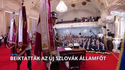 Beiktatták az új szlovák államfőt