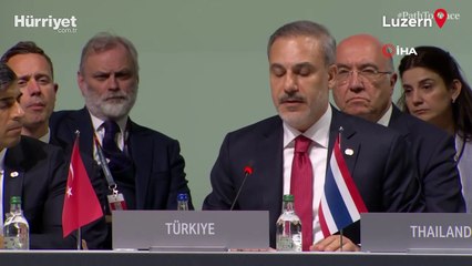 Dışişleri Bakanı Fidan, Ukrayna Barış Konferansı'nda konuştu