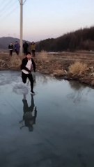 this guy Running on water