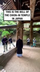 Guy swings into ancient Japanese temple's bell!   -   hirori030303