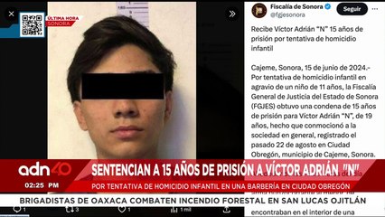 ¡Última Hora! Sentencian a 15 años de prisión a Víctor Adrián "N" por tentativa de homicidio