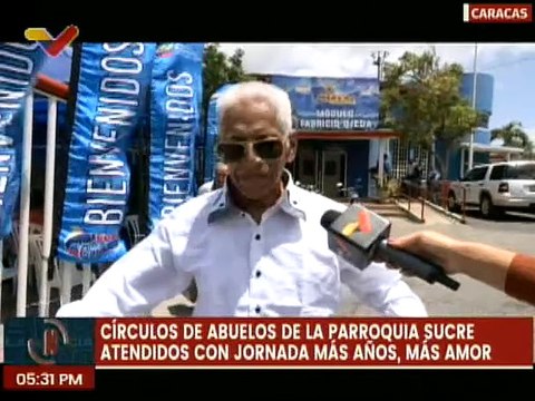Caracas | Jornada Más años, Más Amor, beneficio al círculo de abuelos y abuelas de la pqa. Sucre