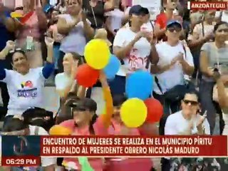 Anzoátegui | Mujeres del mcpio. Píritu salen a las calles en apoyo al presidente Nicolás Maduro