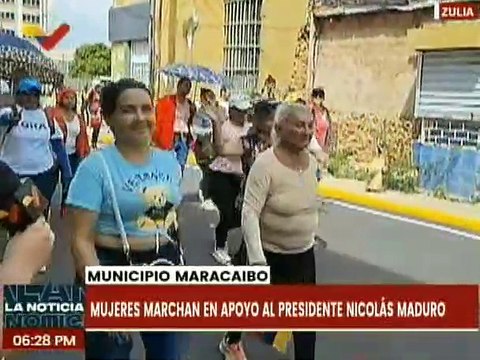 Mujeres zulianas marchan en respaldo al presidente Nicolás Maduro
