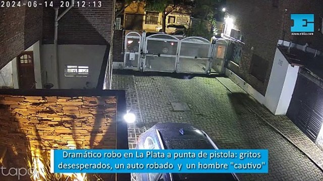 Dramático robo en La Plata a punta de pistola: gritos desesperados, un auto robado y un hombre cautivo