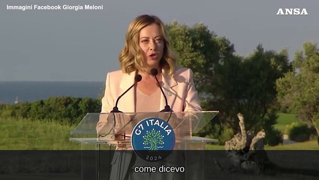 Meloni: Dai leader del G7 ampia condivisione sul Piano Mattei