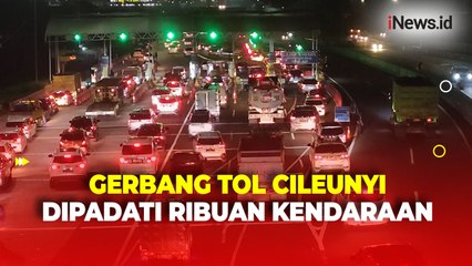 Mudik Libur Iduladha, Antrean Kendaraan di Gerbang Tol Cileunyi Capai 3 Kilometer