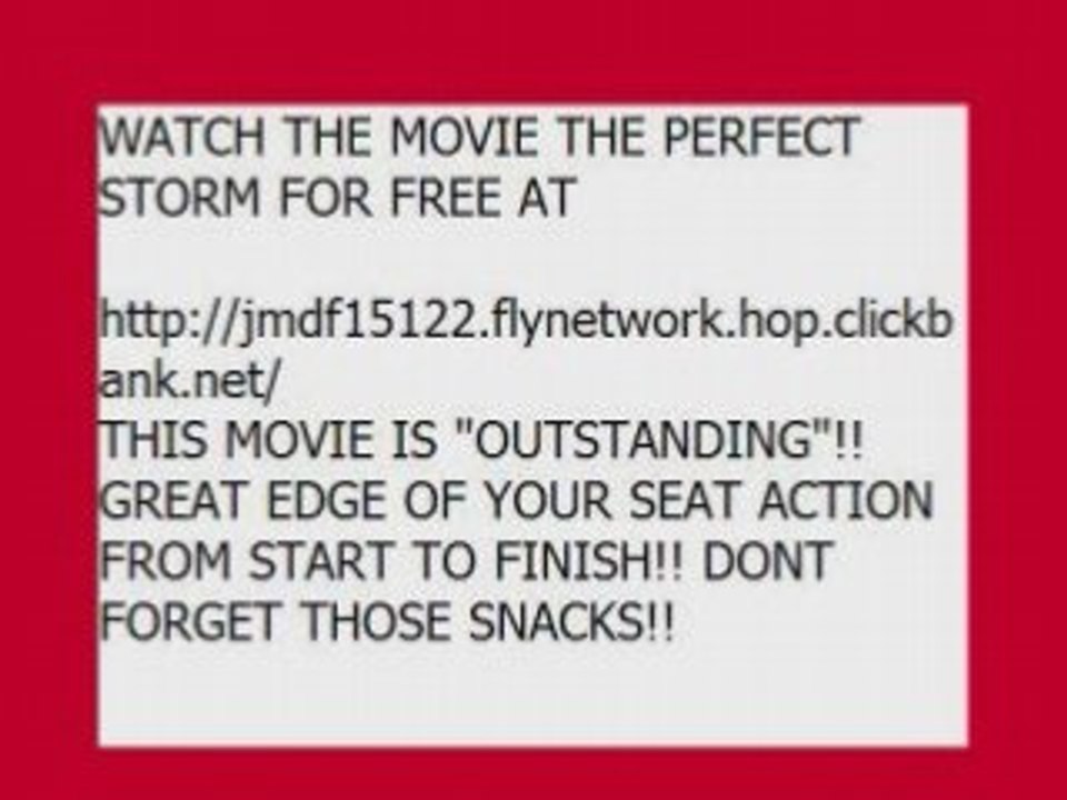 THE PERFECT STORM