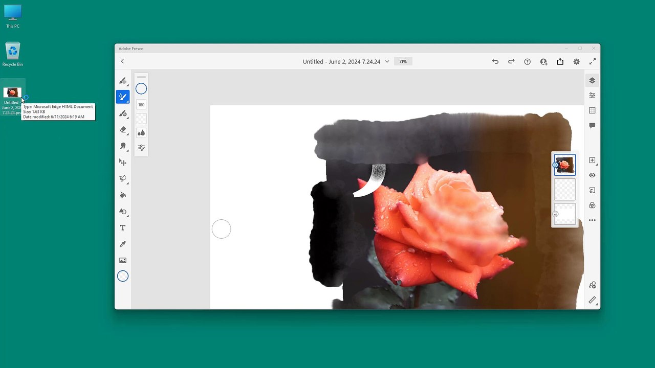 Adobe Fresco Course Section 39 Exporting Contents