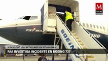 Avión Boeing 737 se desploma mil 200 metros en el Océano Pacífico antes de estabilizarse