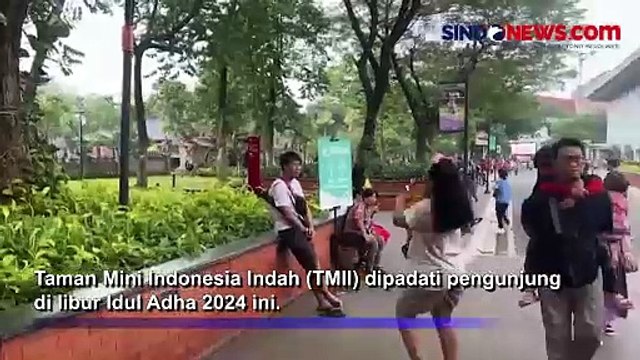 Ribuan Pengunjung Serbu TMII Lewati Libur Iduladha