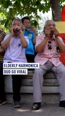 Elderly harmonica duo go viral