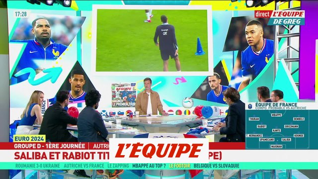 Avec Saliba et Rabiot contre l'Autriche - Foot - Euro - Bleus