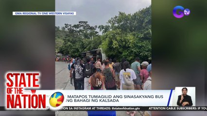 Guro, patay matapos tumagilid ang sinasakyang bus sa kurbadang bahagi ng kalsada | SONA