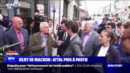 "Il faudra dire au président qu’il ferme sa gueule": en déplacement dans le Val-de-Marne, Gabriel Attal interpellé par un habitant