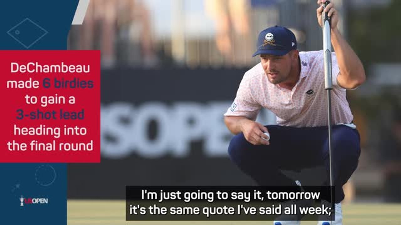 DeChambeau reflects on his six birdies in round three at Pinehurst