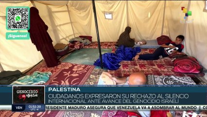 Palestinos expresaron su rechazo al silencio internacional ante el genocidio Israelí