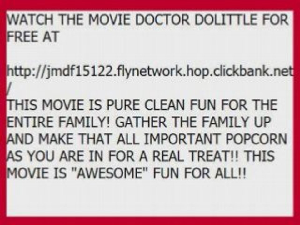 DOCTOR DOLITTLE