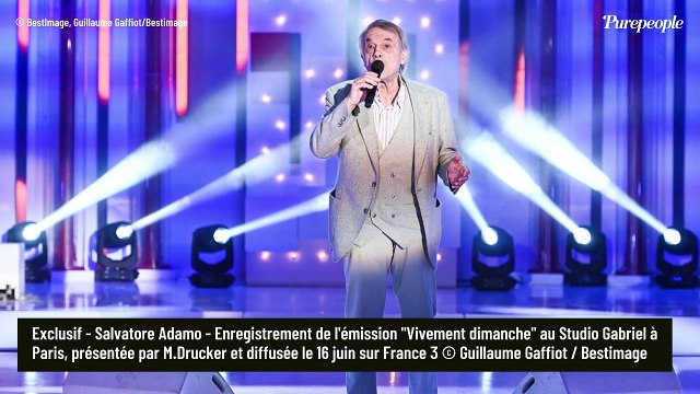 PHOTOS Salvatore Adamo en forme dans Vivement dimanche, ses soucis de santé sont derrière lui !
