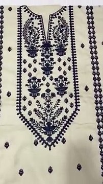 2 pcs women's Unstitched cotton Embroidered Suit.