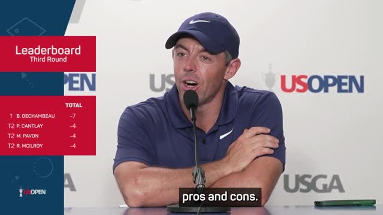McIlroy 'excited' heading into tight U.S. Open final day