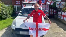 England fan trolled over St George’s flags covering his home says he doesn't care