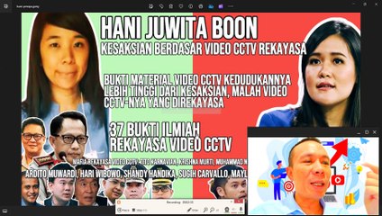 SAKSI DUSTA HANI JUWITA BOON BUKTI BAHWA BUKTI MATERIL LEBIH TINGGI KEDUDUKANNYA DARI 1000 SAKSI!