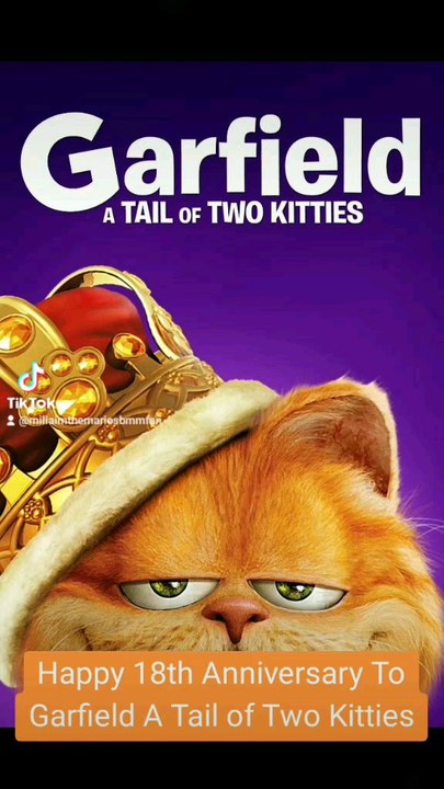 Happy 18th Anniversary To Garfield A Tail of Two Kitties