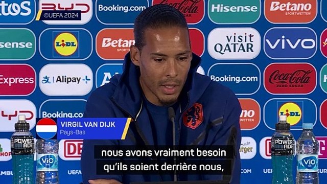 Van Dijk : Nous devons être unis en tant que pays tout entier