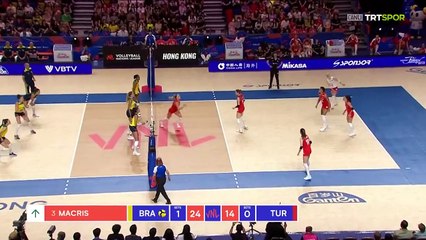 Türkiye-Brezilya voleybol maçından dakikalar