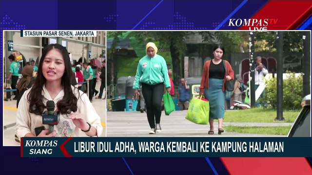 Jumlah Penumpang Meningkat di Stasiun Pasar Senen Jelang Hari Raya Idul Adha