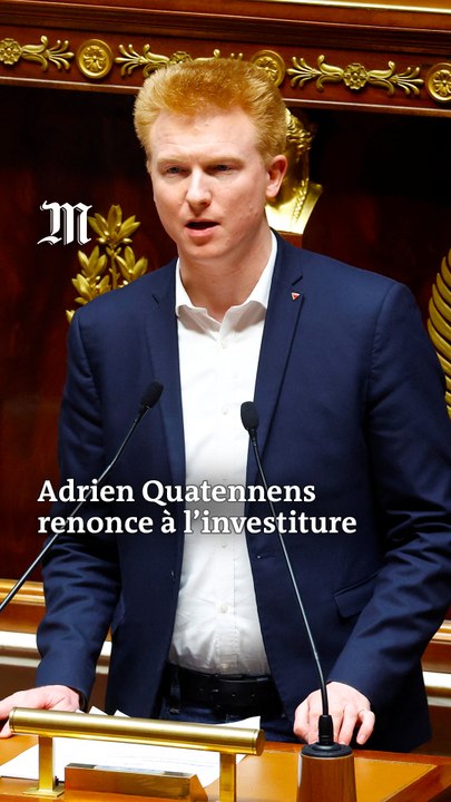 En images : Adrien Quatennens renonce à l'investiture pour les élections législatives
