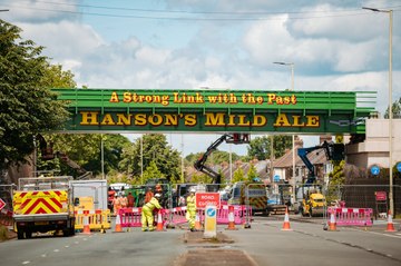 The Hanson's Bridge on The Birmingham New Road has been reinstalled