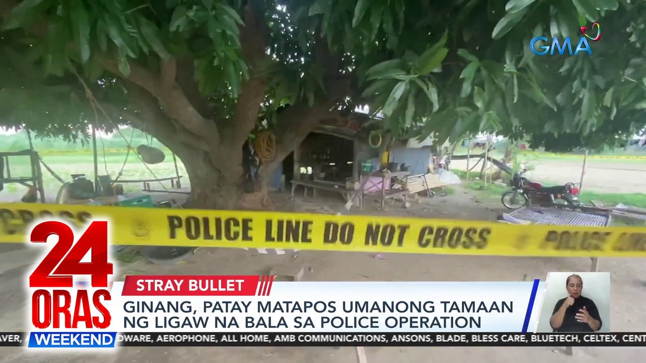 Ginang, patay matapos umanong tamaan ng ligaw na bala sa police operation | 24 Oras Weekend